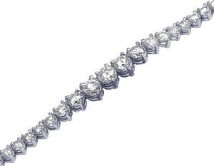 Collar DE TENIS estilo Hip Hop con diamante de moissanita redondo tachonado en plata de ley 925 cadena helada para hombres regalo de fiesta - Product Image 3