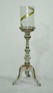 Candelabros de cristal niquelado de aluminio elegante para decoración candelabros de diseño clásico de estilo moderno niquelado para Decoración - Product Image 6