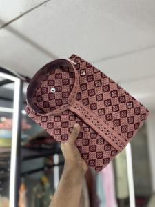 Ensemble Kurta Pyjama pour homme en rayonne de luxe Maruti Fashion, look élégant, travail de broderie lourd pour les tenues de mariage indiennes, stock mondial - Product Image 6