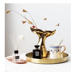 Design Antique Plateau de Service en Métal de Forme Ovale à 2 Compartiments pour Maisons Hôtels Restaurant Nouvelle Arrivée Disponible au Prix le Plus Bas - Product Image 6