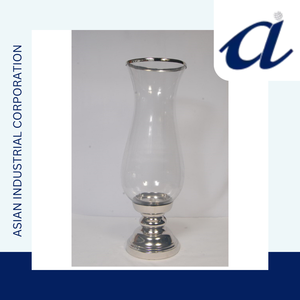 OEM Customized <b>Glass</b> <b>Candle</b> <b>Holder</b> with Latest Designed Handmade <b>Glass</b> and Metal Made <b>Candle</b> <b>Holder</b> For Home and Wedding Decor - Product Image 3