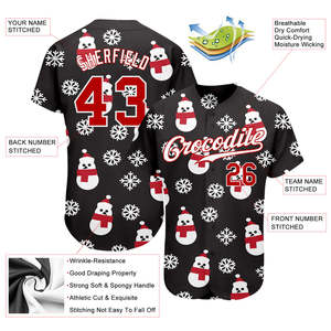 Fabricante Profesional de Camisetas de Béisbol Navideñas Personalizadas - Product Image 3