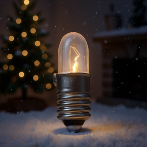 Paquete de 100 Bombillas de Luces Navideñas Transparentes de 15 mm con Base E5.5, las Más Pequeñas, de 1.2 Vatios, 24.0 Voltios, VPE 100 - Product Image 3