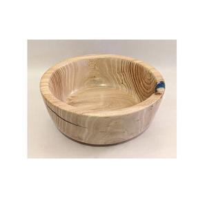 Bol en bois d'acacia avec logo personnalisé bol en bois pour dîner de mariage forme ronde fêtes de mariage vaisselle en bois bols de service à salade Offre Spéciale - Product Image 1