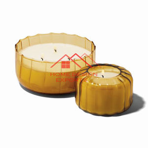 Pot de bougie en verre fait main de conception attrayante à bas prix vente chaude maison hôtel décor bougie votive - Product Image 3