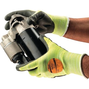 Gants ménagers HyFlex 11-423 Taille 10 Gris/Jaune clair Conformes aux normes EN 388 et EN 407 EPI Catégorie III ANSELL - Paquet de 12 - Product Image 1