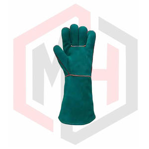 Guantes de seguridad laboral para hombres personalizados de alta calidad Guantes de soldadura de cuero hechos a medida para uso en el trabajo - Product Image 3