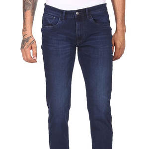 Pantalones Ajustados de Algodón 100% Personalizados al por Mayor para Hombre, Pantalones Vaqueros Ajustados de Moda para Hombre - Product Image 5