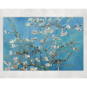 Vincent Van Gogh's Almond Blossom Azulejo de cerámica Mural Wall Art Backsplash - Product Image 1