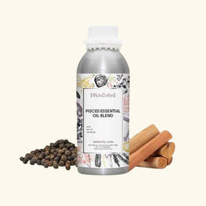 Huile corporelle zodiacale Poissons, mélange de qualité thérapeutique, Géranium et Racine d'olivier, pour hydrater, éclaircir, raffermir et nourrir - Product Image 2