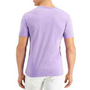 T-shirts sportifs 100% coton pour hommes Séchage rapide Léger et respirant Col arrondi Motif solide pour les occasions de fitness avec logo - Product Image 2