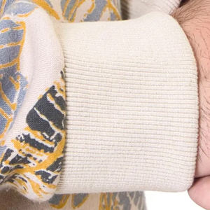 Pull-over décontracté à manches longues en polaire douce de haute qualité 100% coton imprimé en relief hiver chaleur pull chaud - Product Image 5