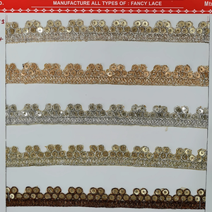 ผ้าลูกไม้ลายฉลุหรูหรา พรีเมียม 9 เมตร ผ้าออร์แกนซ่าปักลาย สำหรับชุดเลเฮนกา ชุดส่าหรี ชุดราตรี และแฟชั่นเจ้าสาว - Product Image 5