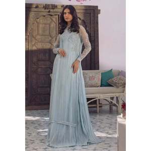 Chemise de soirée élégante en mousseline de soie pour femme avec superposition transparente pour le printemps/été par Crystal Dreams - Product Image 1