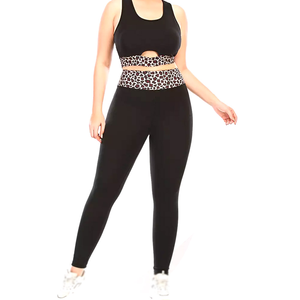 Conjunto de yoga para mujer de talla grande al por mayor ropa de yoga para ejercicio sin costuras ropa de yoga para mujer estampada con estilo - Product Image 1