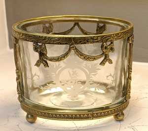 ชามใส่เนยงานแฟนซีทำจากโลหะสีทอง - Product Image 3