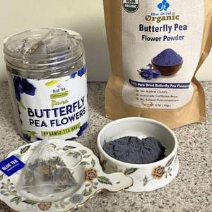 ผงสมุนไพรสีฟ้าบริสุทธิ์100% ผีเสื้อดอกถั่วแห้งตามธรรมชาติ - Product Image 5