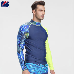 Vente en gros 2025 Gilet éruption cutanée à manches longues pour hommes Chemise de compression Sublimation Imprimé Résistant Surf Rash Guard maillot coupe ajustée - Product Image 5