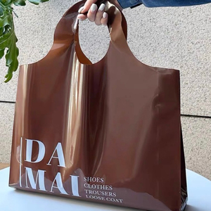 ถุงผ้าช็อปปิ้งพลาสติกแบบพับเก็บได้โลโก้แบบนำกลับมาใช้ใหม่ได้ - Product Image 2