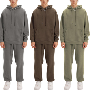 Ensembles joggings et sweats à capuche évasés surdimensionnés de haute qualité/Survêtements évasés pour hommes à prix de gros personnalisés pour adultes - Product Image 2