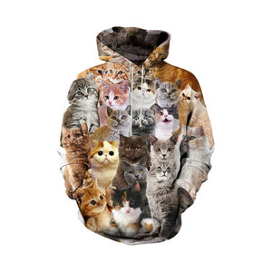 Streetwear personnalisé OEM pour hommes, grande taille, jersey tricoté épais de haute qualité, brodé, gaufré, impression 3D en relief, coupe oversize - Product Image 3