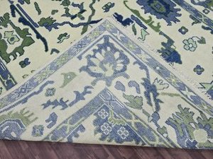 Alfombra de lana fina orgánica Oushak anudada a mano hecha a mano, sala de estar disponible para tamaño personalizado, dormitorio - Product Image 3