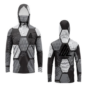 เสื้อฮู้ดผ้าโพลีเอสเตอร์แบบกำหนดเองสำหรับตกปลาและทำกิจกรรมกลางแจ้งเสื้อฮู้ดผ้าโพลีเอสเตอร์แบบแห้งเร็ว - Product Image 1