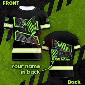 Camiseta de Trabajo de Seguridad Reflectante para Hombre, ANSI Clase 1, Impermeable, Logotipo Personalizado, OEM, Alta Visibilidad, Construcción - Product Image 4