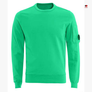 Sudadera de Forro Polar Sólido al por Mayor de Fábrica para Hombre, Estilo Pullover de Manga Larga, Sudadera Casual Holgada con Cuello Redondo al por Mayor - Product Image 3