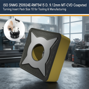 ISO SNMG 250924E-RMT9415 D. 9.12mm MT-CVD Inserto de Torneado Indexable Recubierto, Paquete de 10 para Herramientas y Fabricación - Product Image 3