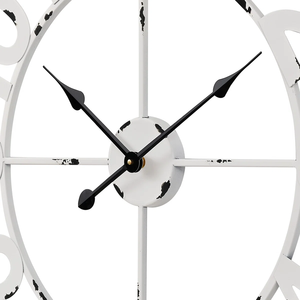 Horloge murale de style élégant et nouveau design, décoration murale pour la maison, horloge murale ronde en métal pour le salon - Product Image 5