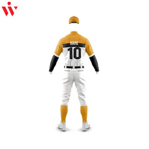 Conjunto de ropa deportiva de béisbol y softbol por sublimación personalizada de alta calidad, camiseta informal transpirable para adultos, el mejor precio al por mayor - Product Image 6
