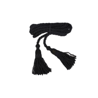 Cordon de robe tressé en polyester 100 % personnalisé, élégant, durable, haute ténacité, écologique et enduit pour vêtements – Vente en gros