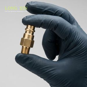 Acoplamiento Hidráulico Rápido de Latón de 1-1/4\", Rosca Macho BSPT, Conexión Industrial con Superficie para Llave Multiusos. JTSP-114SM - Product Image 3