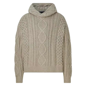 Cárdigan de manga larga de tendencia unisex, suéter acanalado con capucha transpirable para hombre, ajuste informal y relajante para invierno - Product Image 3