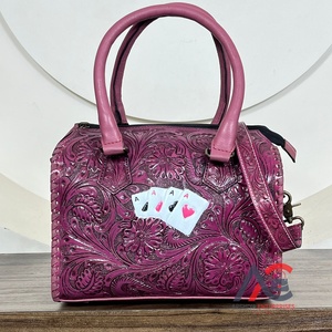 กระเป๋าเดินทางสะพายข้างหนังแท้แบบถือได้, กระเป๋าหนังใส่บัตรได้เยอะ - Product Image 1