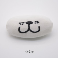 En gros, Appliques et patchs brodés et rembourrés en forme de visages d'animaux en peluche (Panda, Grenouille, Ours) pour vêtements, pinces à cheveux et accessoires de bricolage