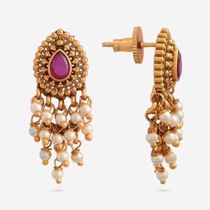 Boucles d'oreilles pendantes style antique avec pompon, en alliage de cuivre et de zinc, tendance, religieuses, 187157, pour mariage ou cadeau - Product Image 4
