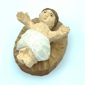 3 pezzi di piccole dimensioni su misura intagliato a mano in legno presepe figurina scultura in legno intaglio per decorazioni di buon natale - Product Image 4