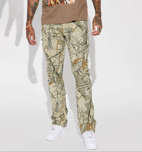 Pantalones Cargo de Algodón 100% con Estampado de Camuflaje para Hombre, al por Mayor, OEM, Personalizados, con Cremallera, Estilo Hip Hop, Servicio OEM - Product Image 1