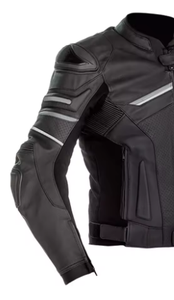 Veste de moto de course en cuir personnalisée OEM/ODM équipement de cycliste professionnel avec caractéristiques coupe-vent respirantes et options de taille plus - Product Image 6