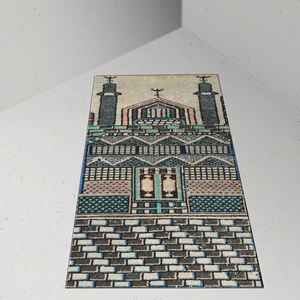 <b>Vintage</b> Design Printed <b>Rug</b>, Green Prayer Islamic Muslim <b>Rug</b>, Ramadan Gift,With Pile Soft <b>Rug</b> - Product Image 4