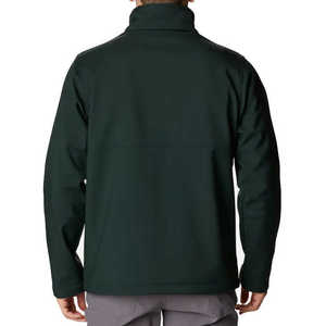 Blouson de survêtement rétro en nylon brodé avec logo personnalisé zippé et passepoil veste d'extérieur softshell vierge coupe-vent pour hommes - Product Image 6