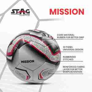 ลูกฟุตบอลรักบี้ Stag Iconic Mission ทนทาน พกพาสะดวก พร้อมโลโก้สั่งทำได้ สไตล์คลาสสิก วัสดุ PVC PU ขนาด 5 สำหรับโปรโมชั่น - Product Image 5