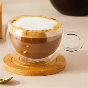 Étanche Bière Boisson Thé Café Tasse Sous-Verre Ensemble Rond En Bois par Crescent Crafts - Product Image 3