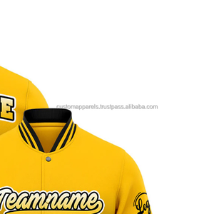 Embroidered wool festival <b>varsity</b> <b>jacket</b> with custom logo for men's events - Product Image 4