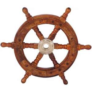 Antique Ring With Handle Home Decorative Ship Steering High Quality <b>Wooden</b> Ship Wheel for Decor Hanging Marine Nautical - Product Image 4
