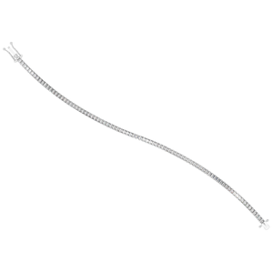 Pulsera DE TENIS cultivada en laboratorio de platino 950 para mujer, elegante pulsera de diamantes de corte redondo, joyería fina de lujo con certificación IGI - Product Image 2