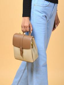 Mini Bolso de Mano Convertible de Cuero para Mujer, Resistente al Agua, de Lujo, Bonito, para Viajes, Color Beige, Marrón, Bolso de Moda - Product Image 4