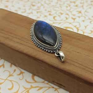 Vente chaude Flash Labradorite Pendentif 925 En Argent Sterling Unique À La Main Naturel Labradorite Ovale À La Main Pendentif Cadeau pour Elle - Product Image 3